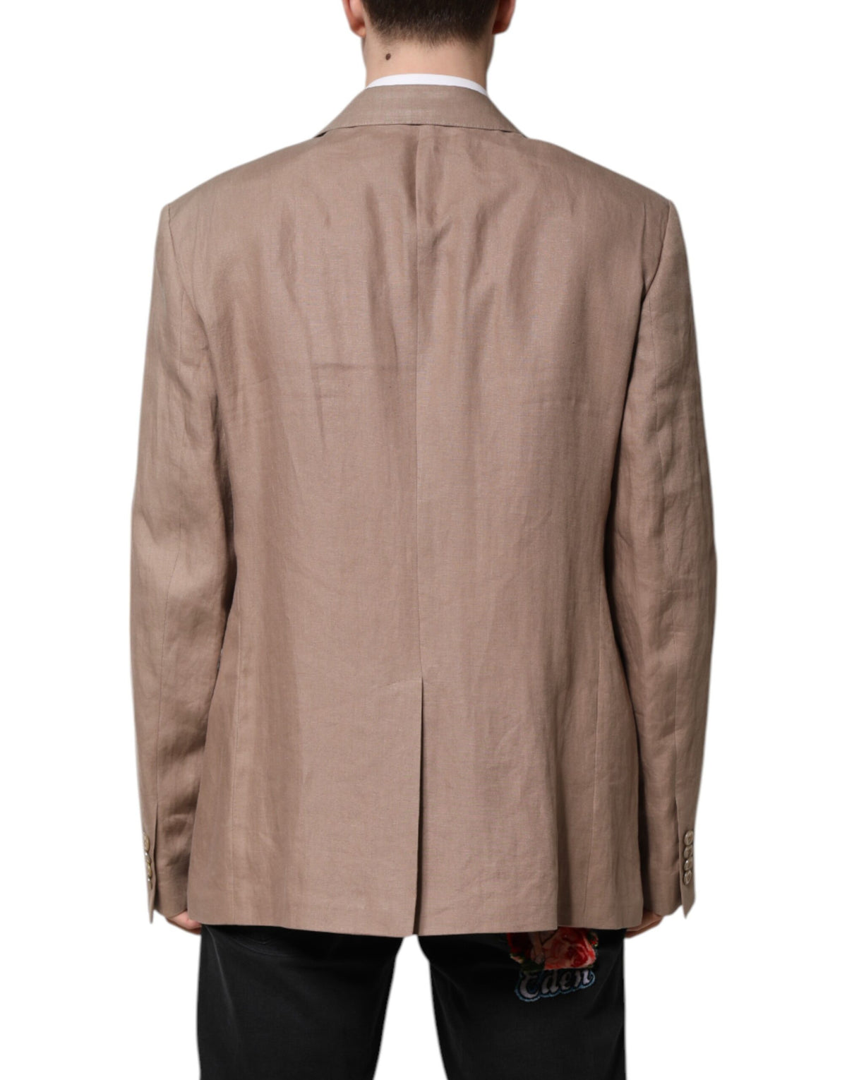 Dolce &amp; Gabbana Blazer beige TAORMINA à simple boutonnage