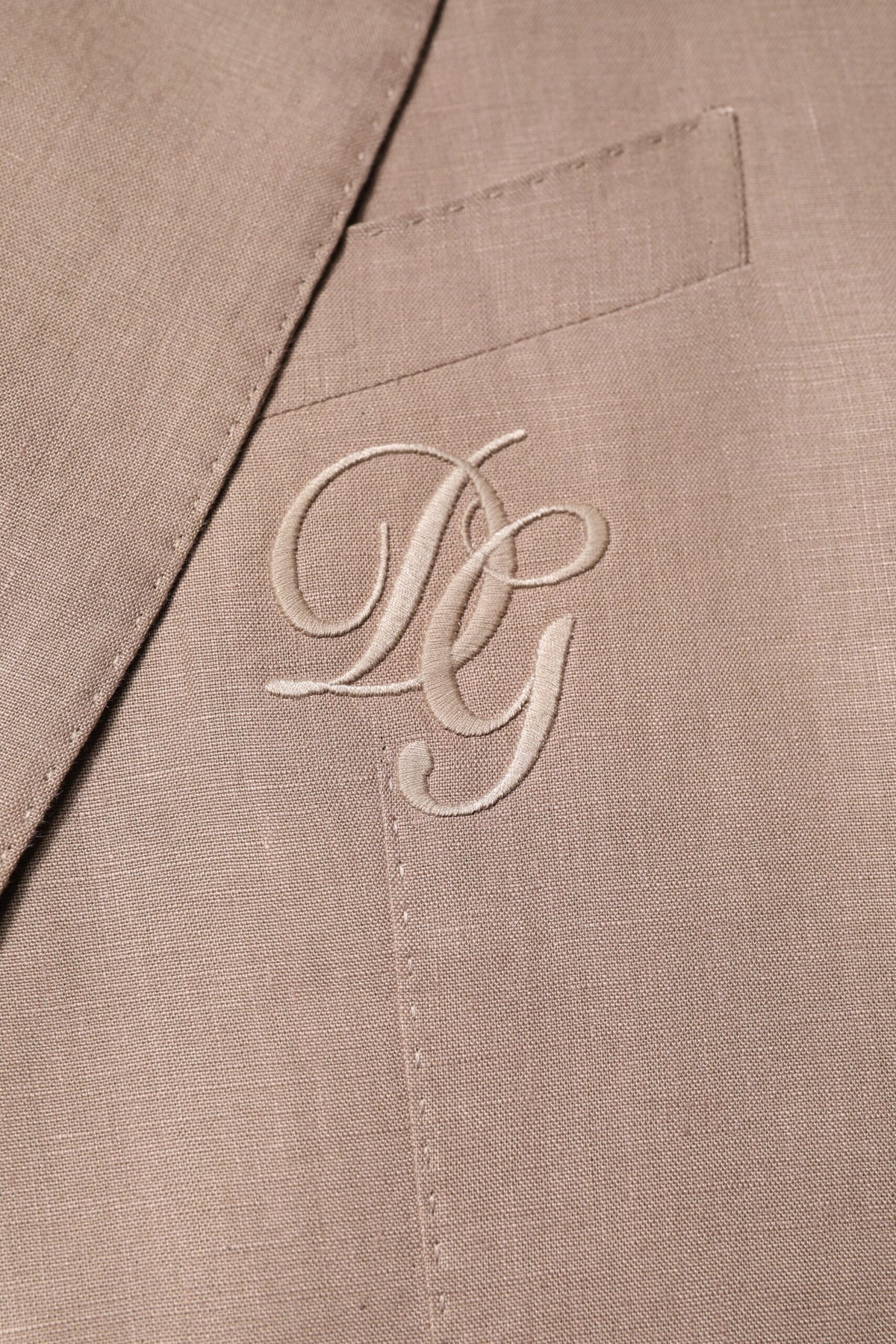 Dolce &amp; Gabbana Blazer beige TAORMINA à simple boutonnage