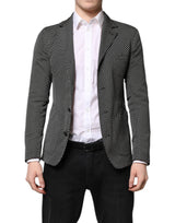 Dolce &amp; Gabbana Veste de costume et blazer à motifs noir et blanc pour homme