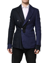 Dolce &amp; Gabbana Veste-blazer bleu marine à double boutonnage