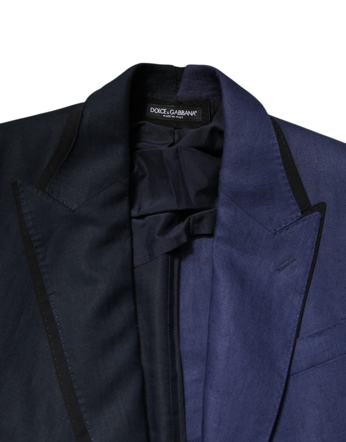 Dolce &amp; Gabbana Veste-blazer bleu marine à double boutonnage