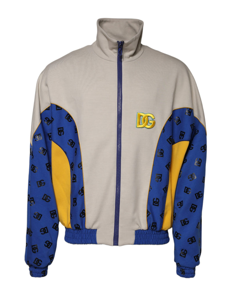 Veste bomber à fermeture éclair intégrale en polyester multicolore de Dolce & Gabbana