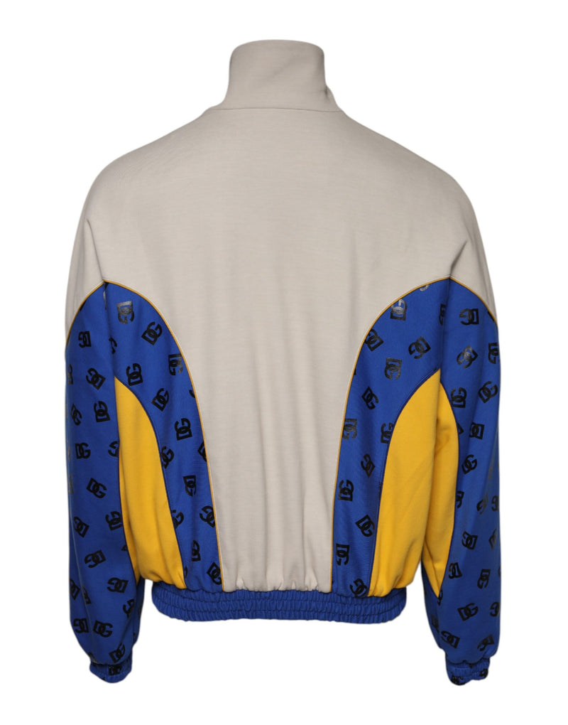Veste bomber à fermeture éclair intégrale en polyester multicolore de Dolce & Gabbana