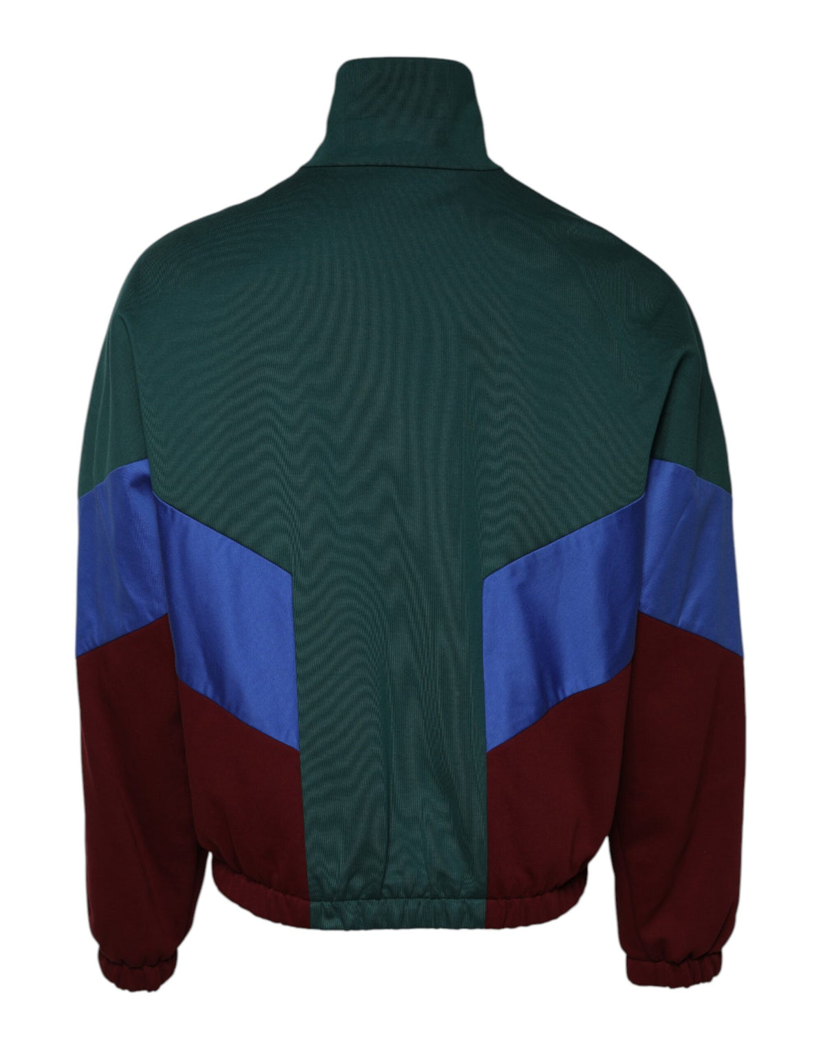 Veste à fermeture éclair en coton multicolore avec logo Dolce & Gabbana