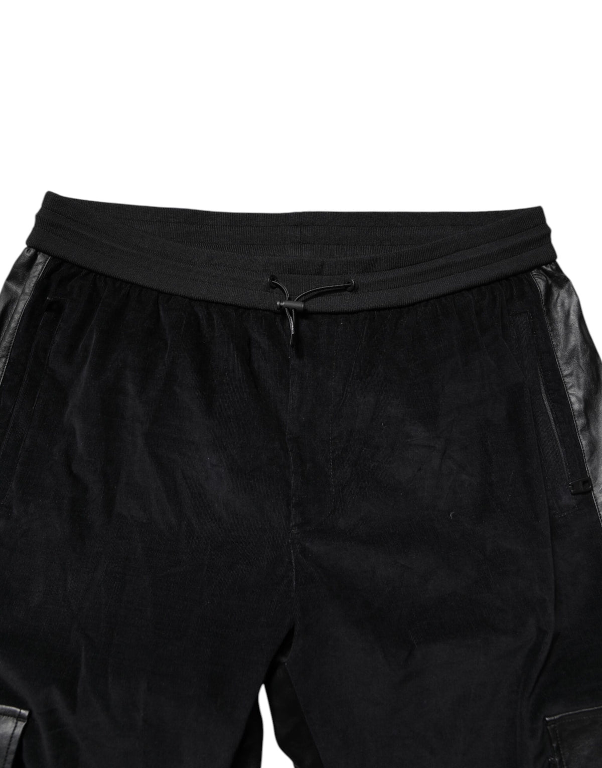 Pantalon de jogging cargo en coton noir Dolce &amp; Gabbana