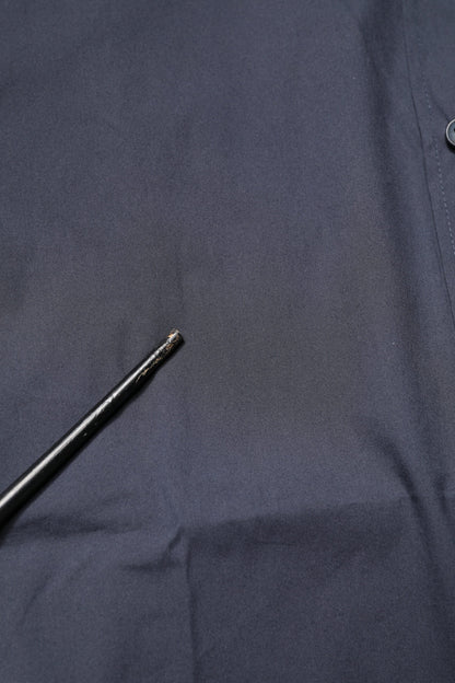 Dolce & Gabbana Dark Blue GOLD Cotton Dress Formal Shirt