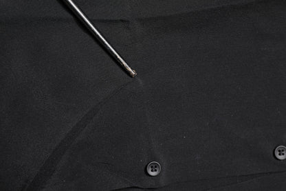 Dolce & Gabbana Black Silk GOLD Long Sleeves Dress Shirt