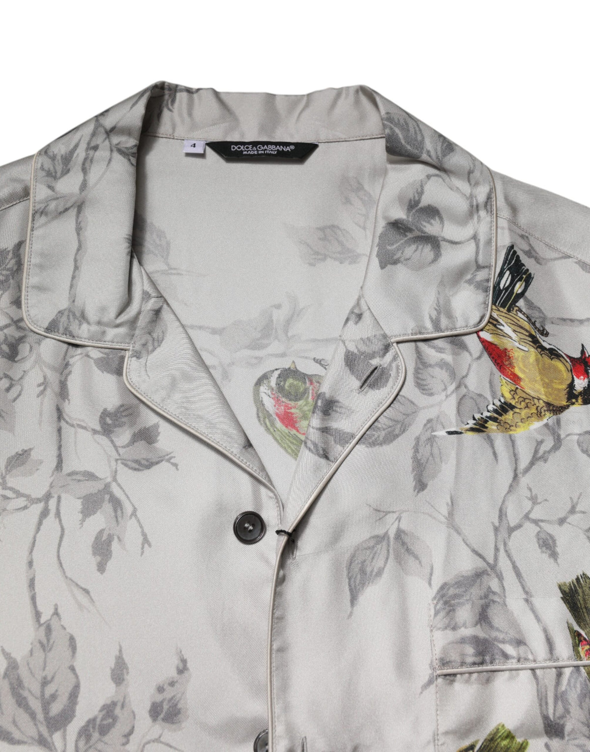 Chemise à boutons en soie multicolore à imprimé de Dolce &amp; Gabbana