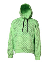 Pull à capuche en coton vert avec imprimé cœur et logo Dolce &amp; Gabbana