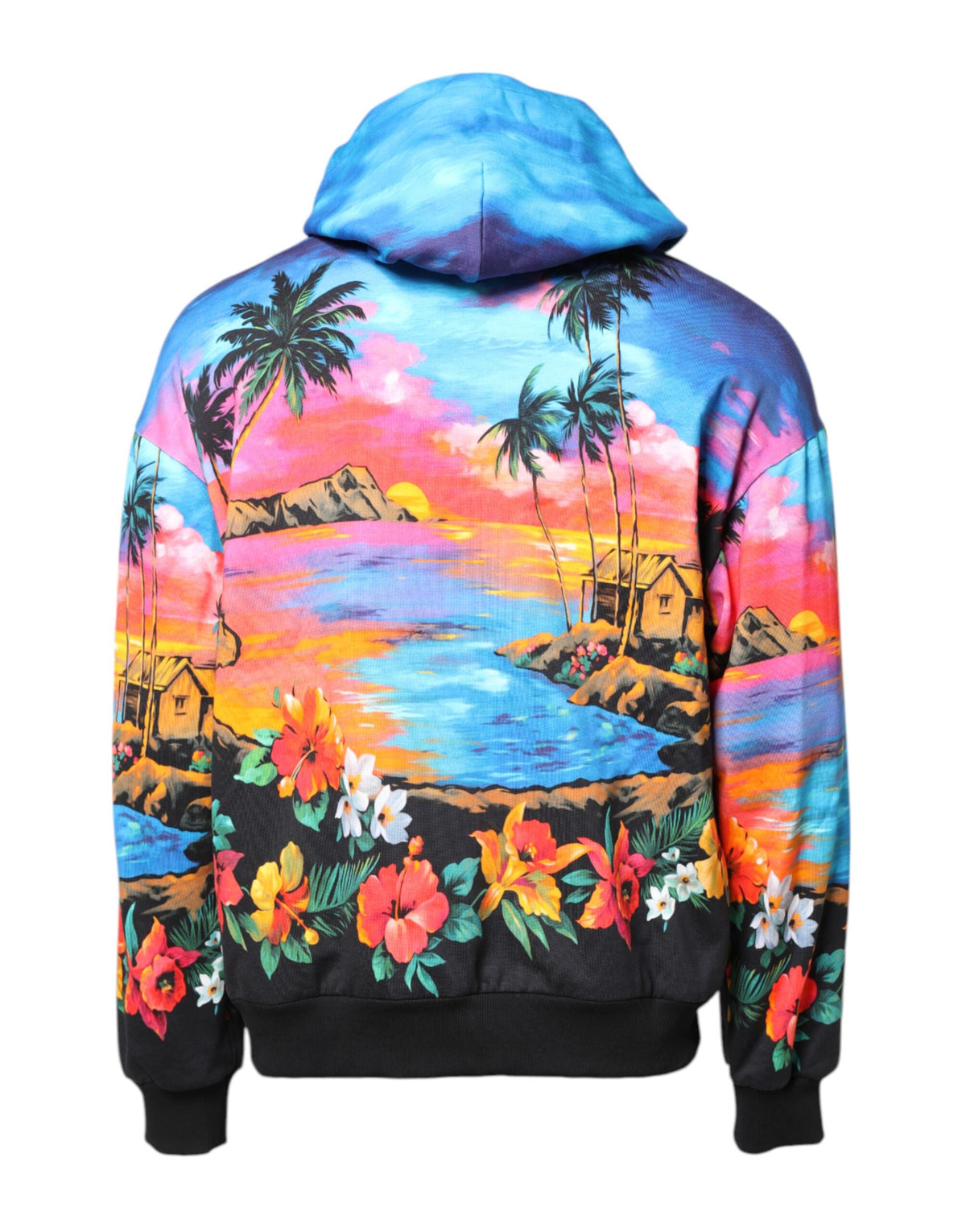 Pull à capuche en sweat multicolore imprimé Dolce &amp; Gabbana