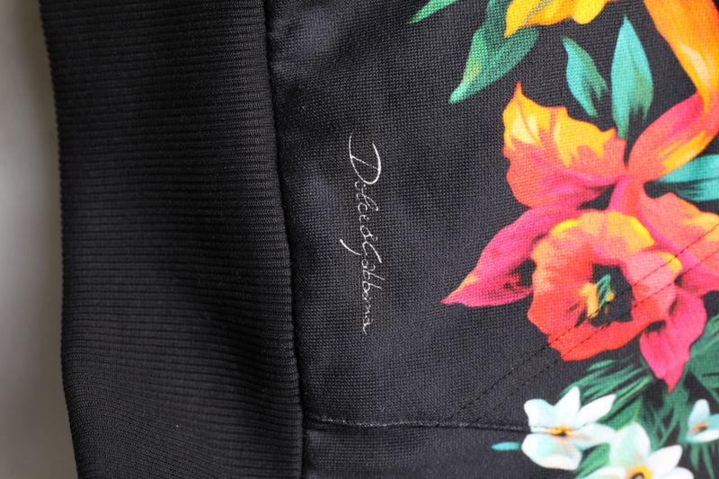 Dolce &amp; Gabbana gebreide sweatshirt met capuchon en multicolor print