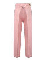 Gucci Light Pink Cotton Casual Pants for Men - Effortless Style