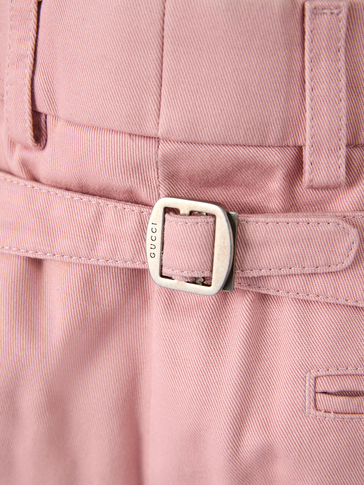 Gucci Light Pink Cotton Casual Pants for Men - Effortless Style