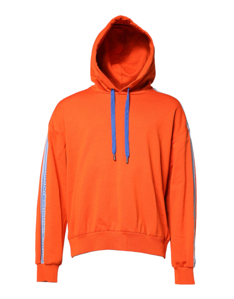 Sweat à capuche en coton orange pour homme de Dolce &amp; Gabbana