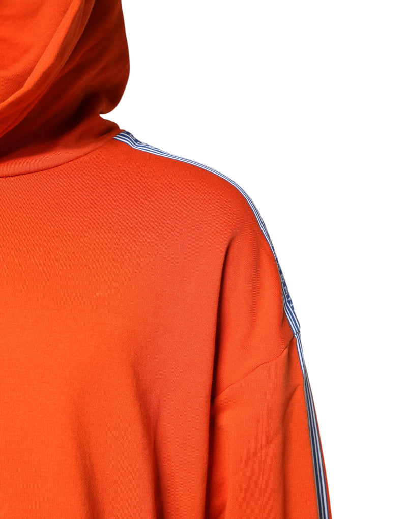 Sweat à capuche en coton orange pour homme de Dolce &amp; Gabbana