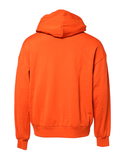 Dolce &amp; Gabbana Oranje Katoenen Kapuchon Sweatshirt Trui voor Heren