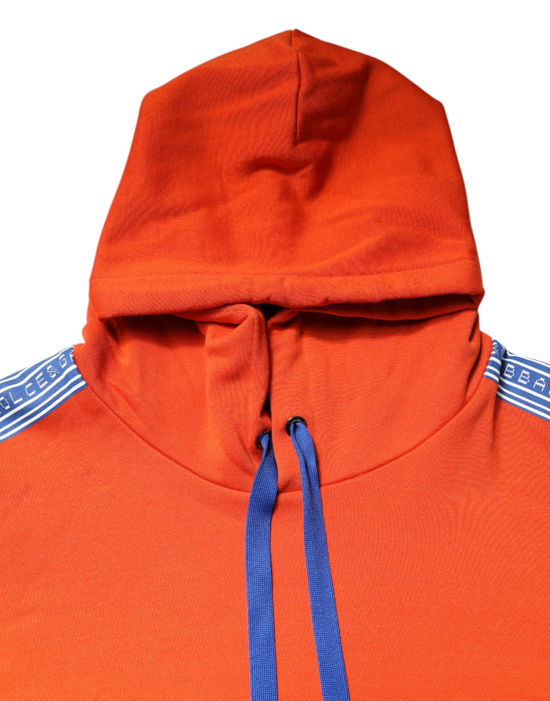 Sweat à capuche en coton orange pour homme de Dolce &amp; Gabbana