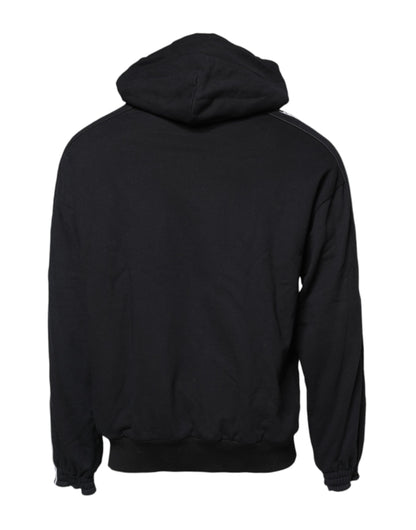 Dolce &amp; Gabbana zwarte katoenen hoodie met logo