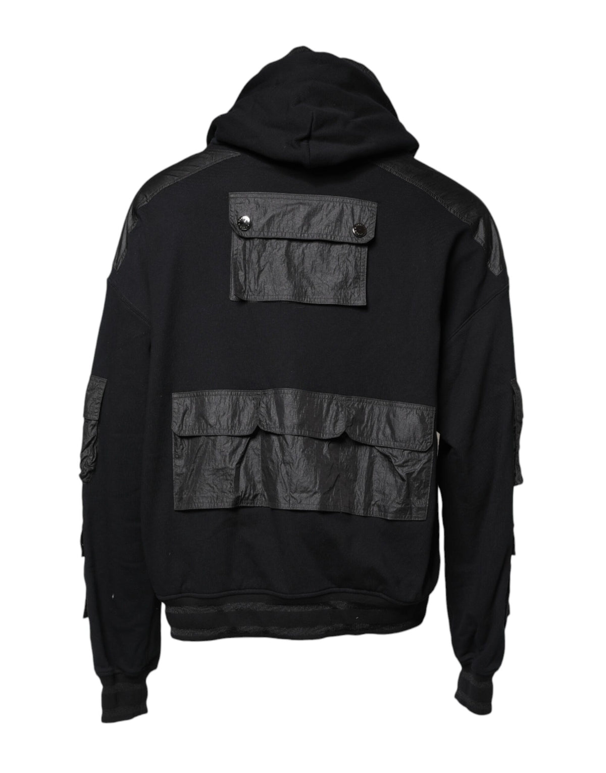 Pull en coton noir à capuche de Dolce &amp; Gabbana