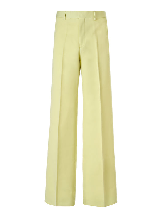 Pantalon en polyester jaune citron Gucci