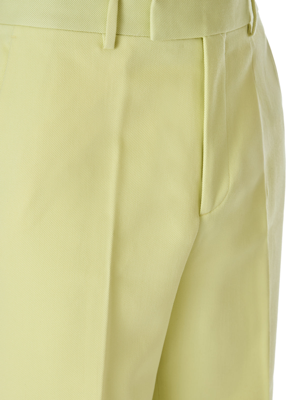 Pantalon en polyester jaune citron Gucci