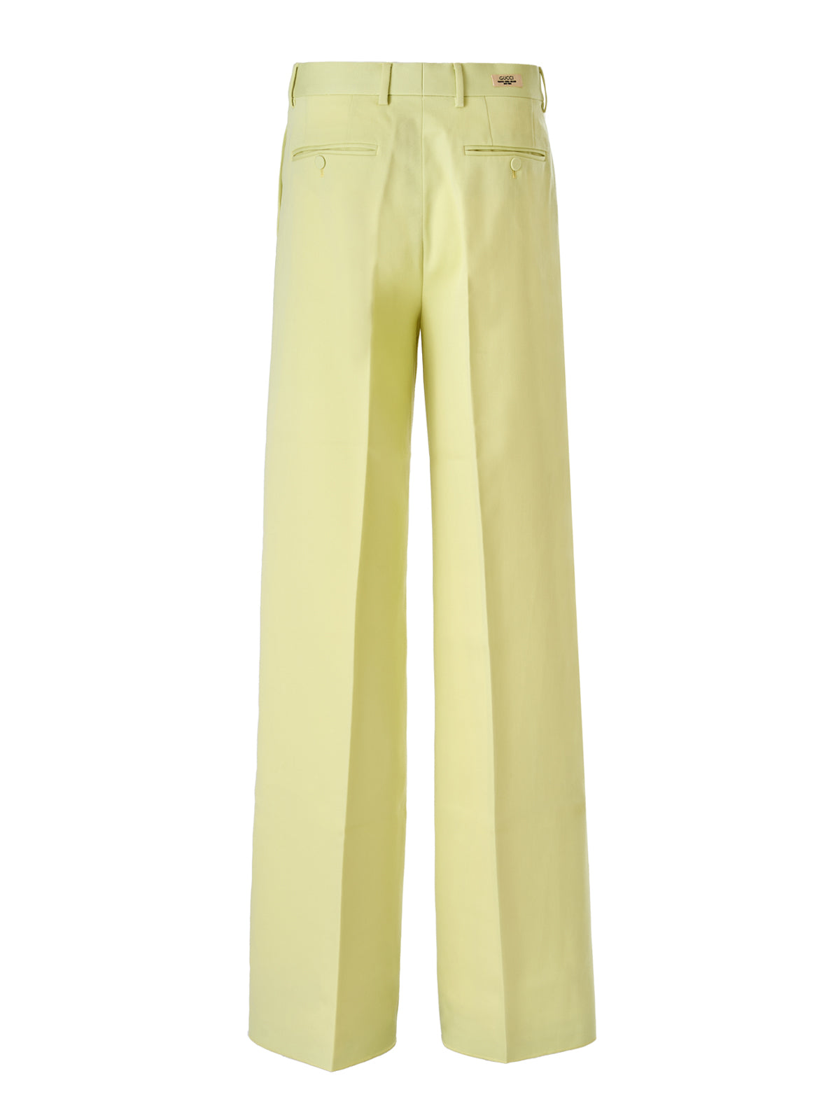 Pantalon en polyester jaune citron Gucci