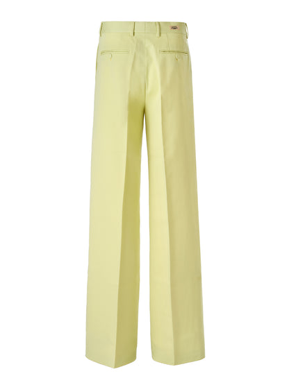 Pantalon en polyester jaune citron Gucci