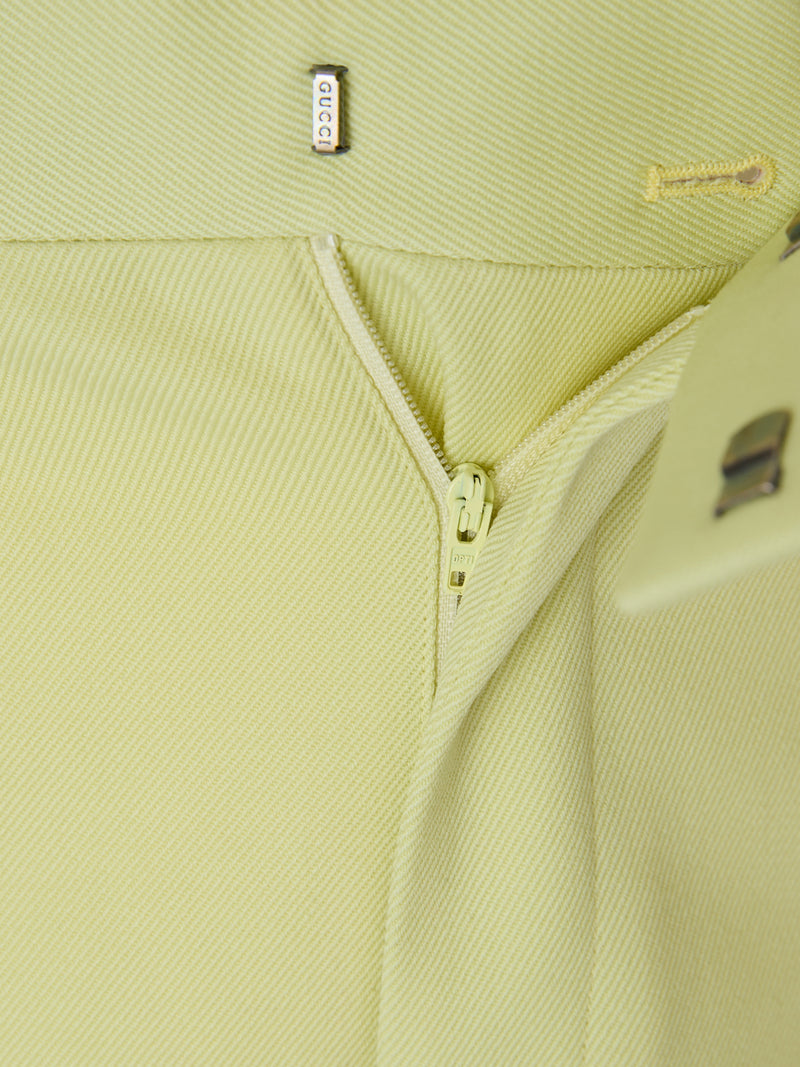 Gucci Lime Yellow Casual Pants for Men - Stylish & Comfortable