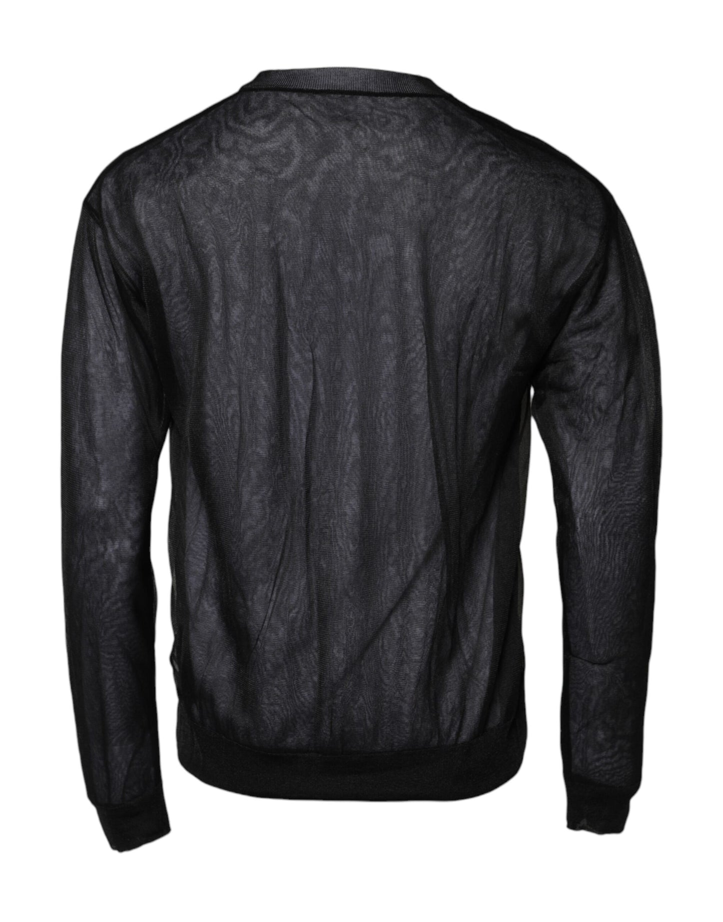 Dolce &amp; Gabbana gebreide trui met logo in zwart en wit