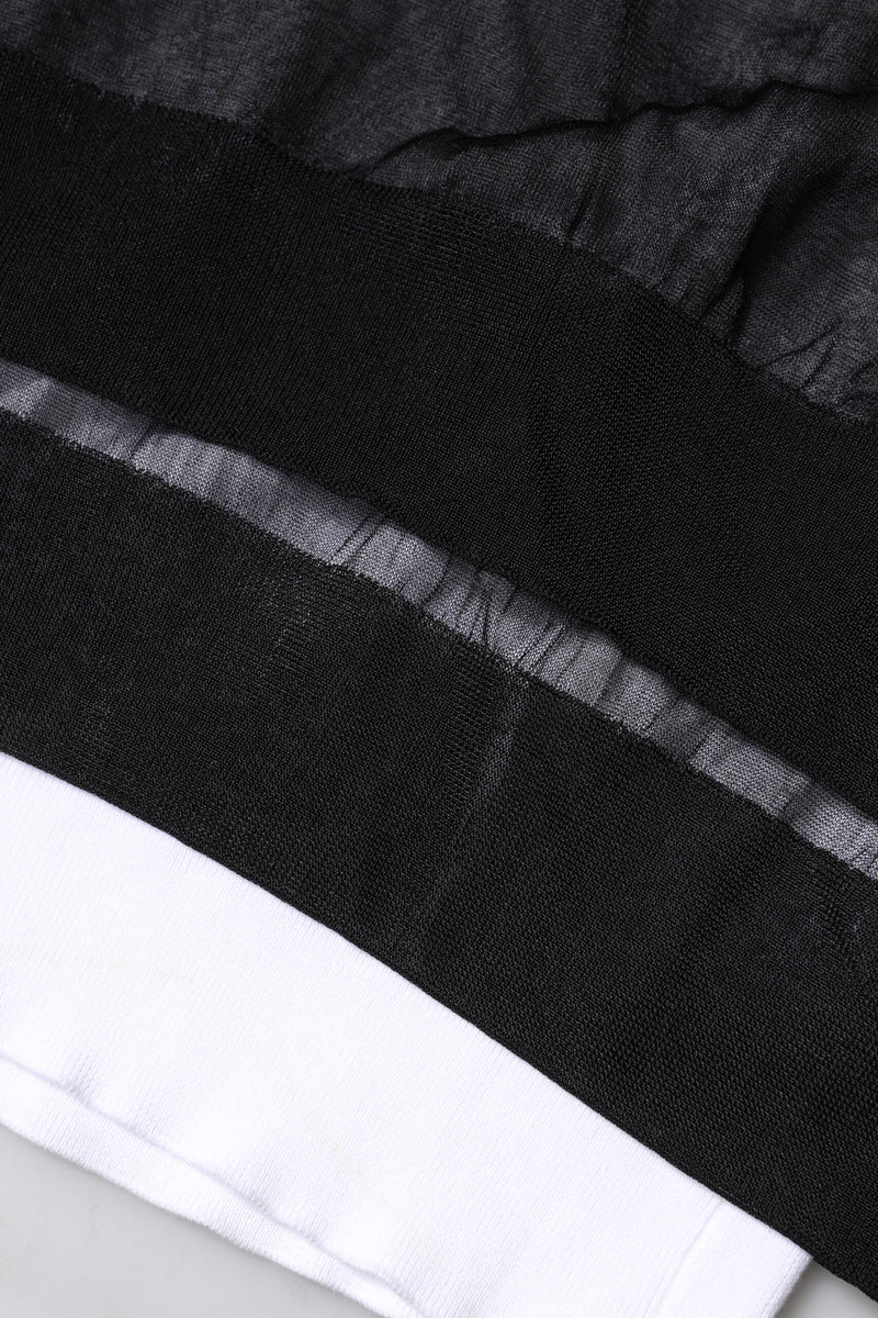 Pull en tricot noir et blanc avec logo Dolce &amp; Gabbana