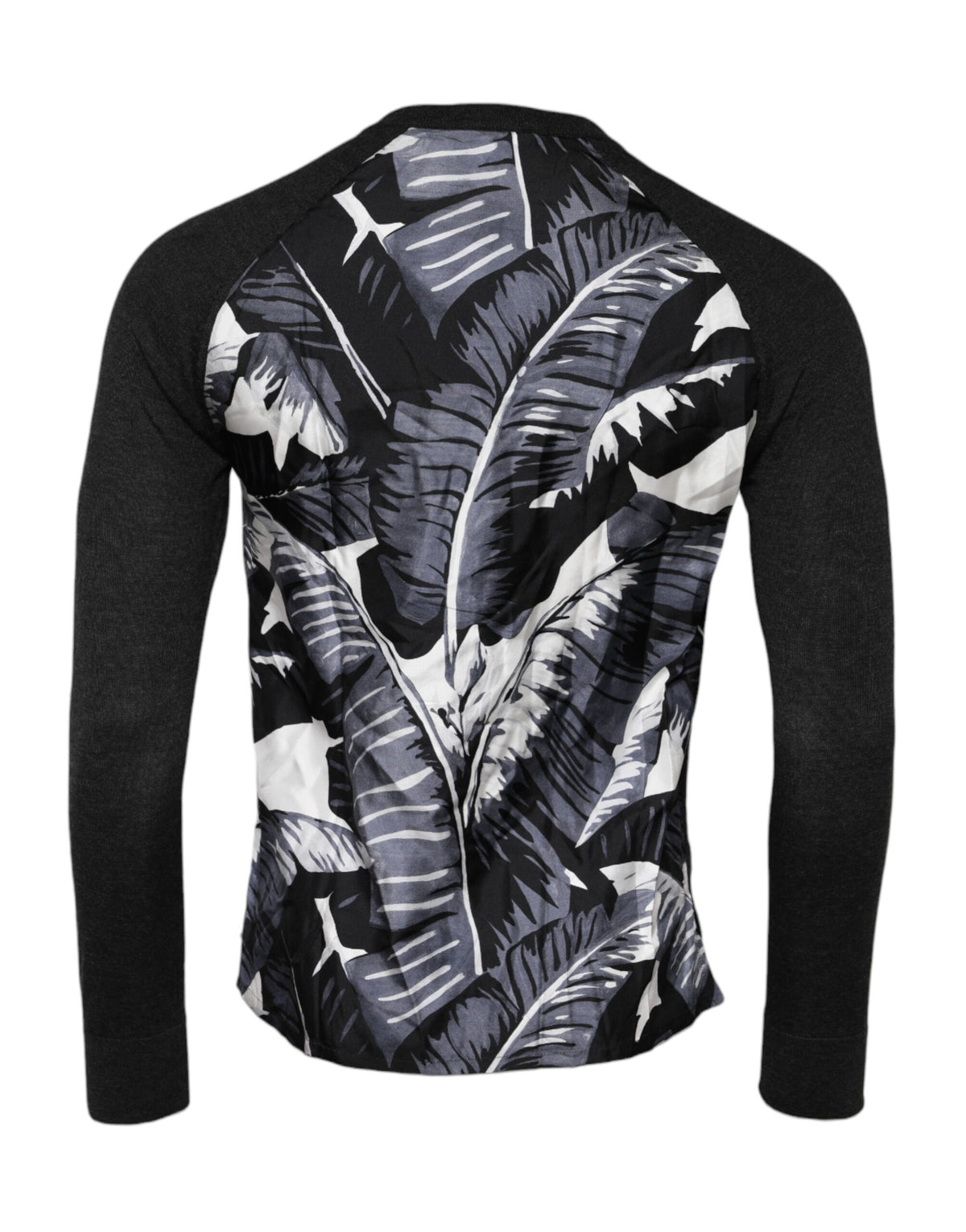 Pull en tricot noir à imprimé pour homme de Dolce &amp; Gabbana