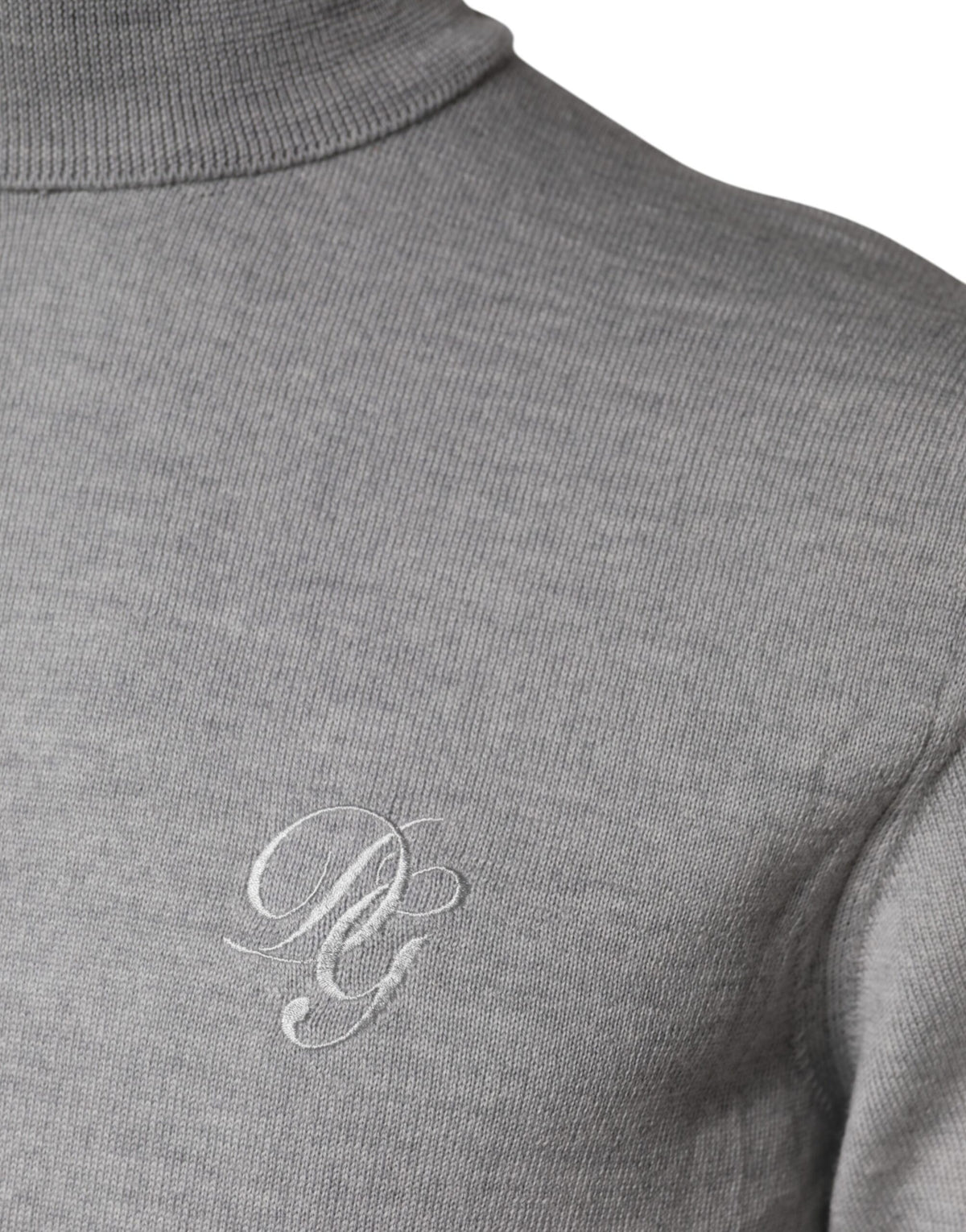 Pull en laine grise à porter par-dessus la tête pour homme, Dolce &amp; Gabbana
