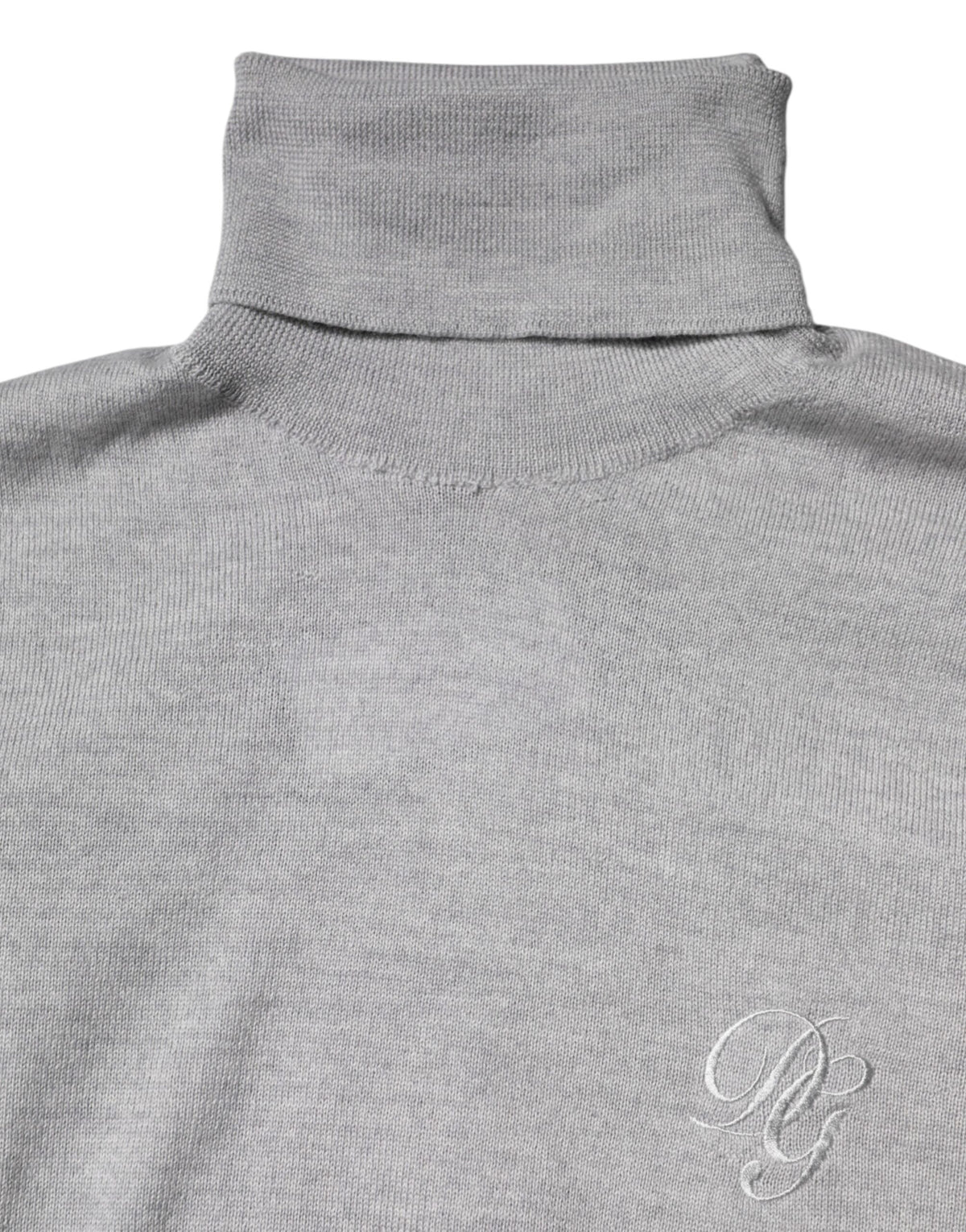 Pull en laine grise à porter par-dessus la tête pour homme, Dolce &amp; Gabbana
