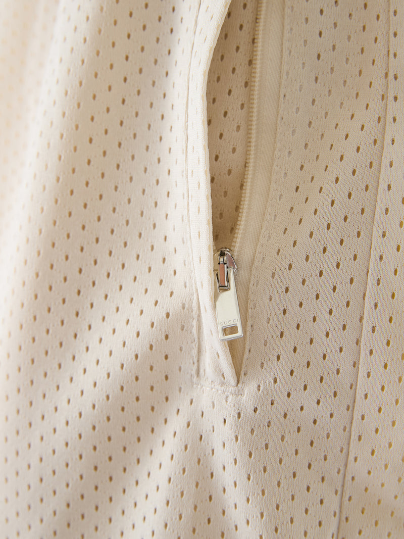 Gucci Cream Polyester Logo Shorts for Men - Luxury Comfort