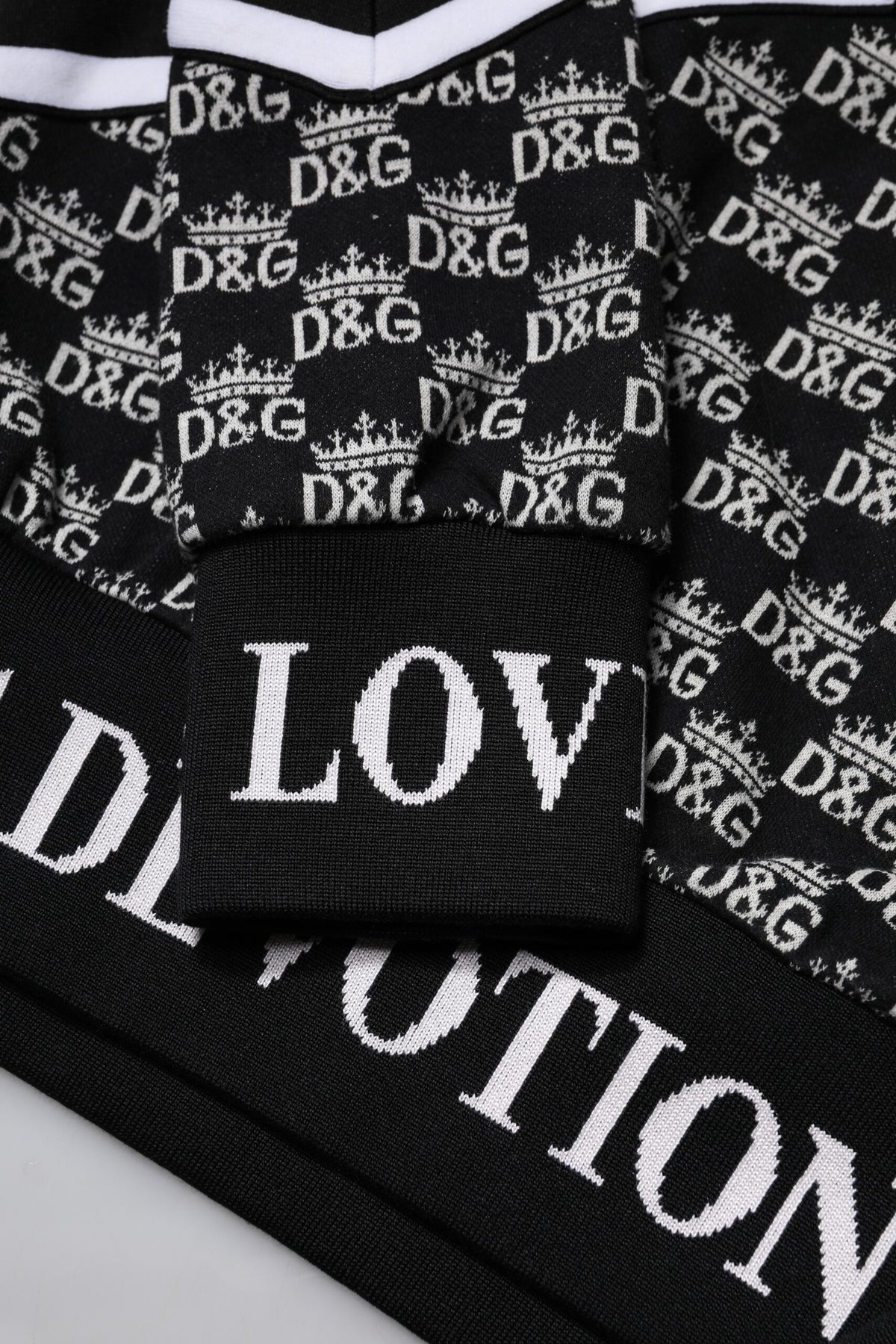 Pull en coton à col rond multicolore de Dolce &amp; Gabbana