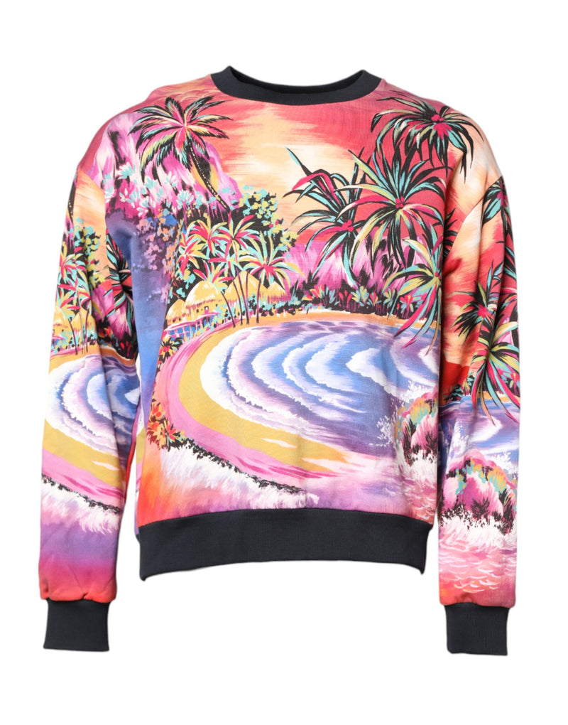 Dolce &amp; Gabbana gebreide trui met ronde hals en multicolor print