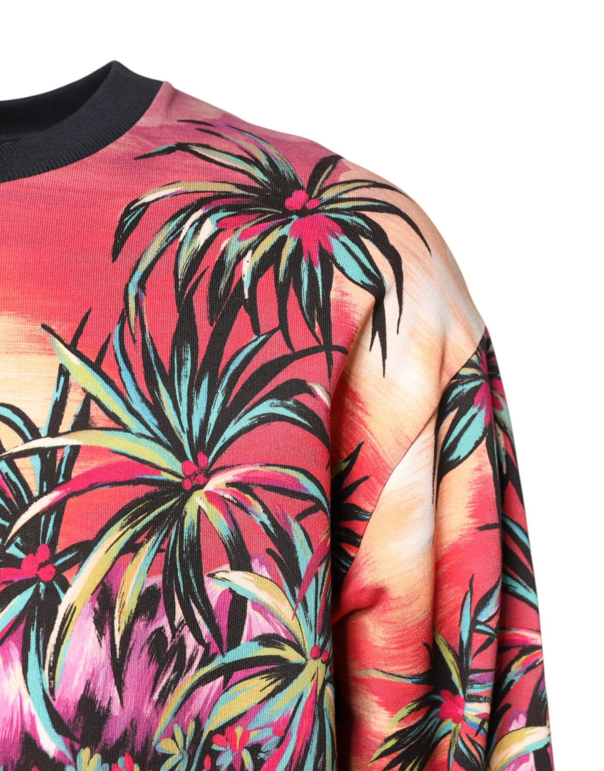 Pull en jersey à col rond à imprimé multicolore de Dolce &amp; Gabbana