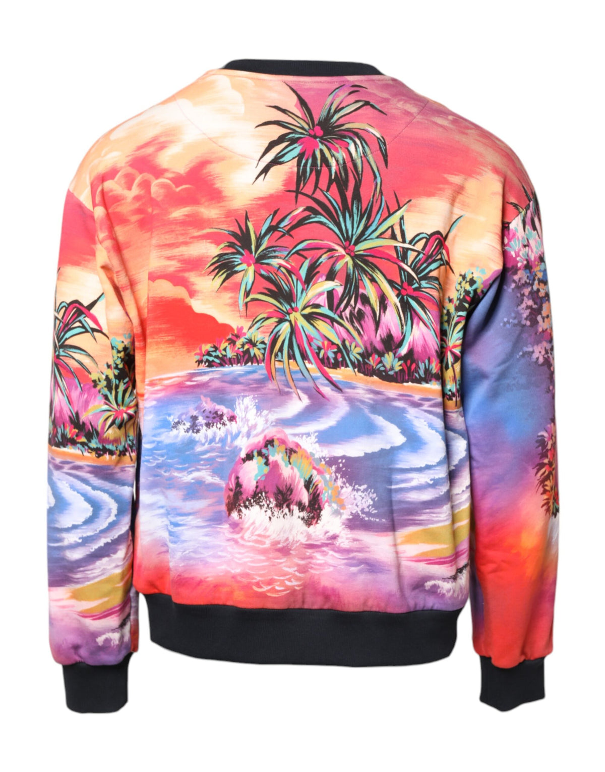 Pull en jersey à col rond à imprimé multicolore de Dolce &amp; Gabbana