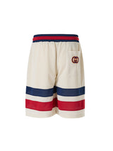 Gucci Cream Polyester Logo Shorts for Men - Luxury Comfort
