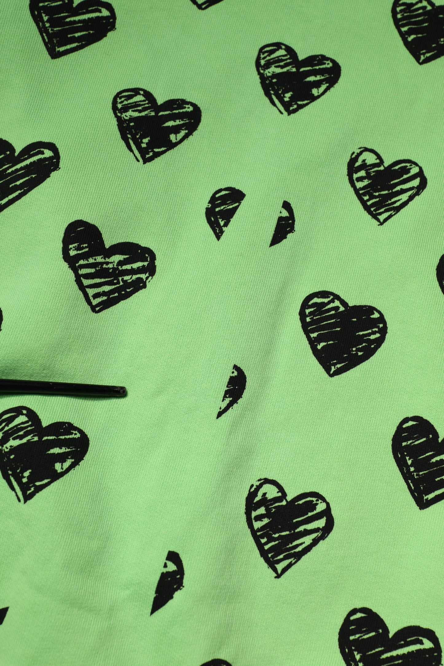 Dolce & Gabbana groene hartjesprint crewneck trui