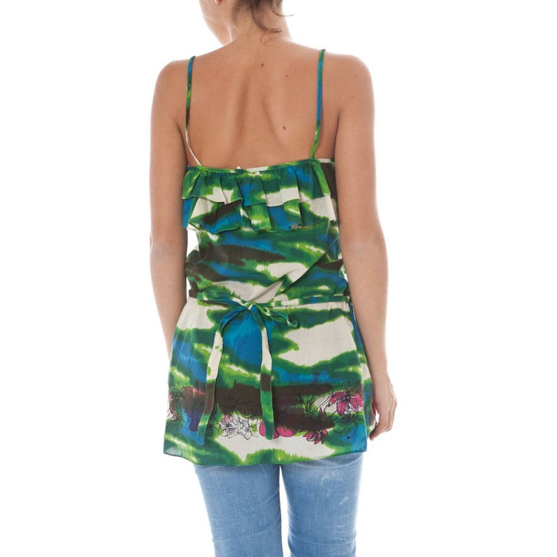 John Galliano Green Cotton Women Top - Stylish & Comfortable