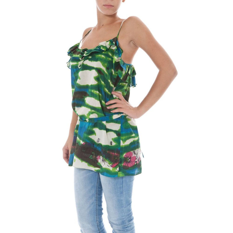 John Galliano Green Cotton Women Top - Stylish & Comfortable