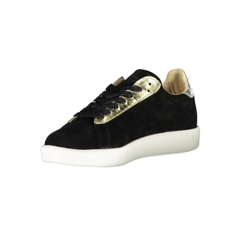 Diadora Black Leather Women Sneaker - Élégance et Confort
