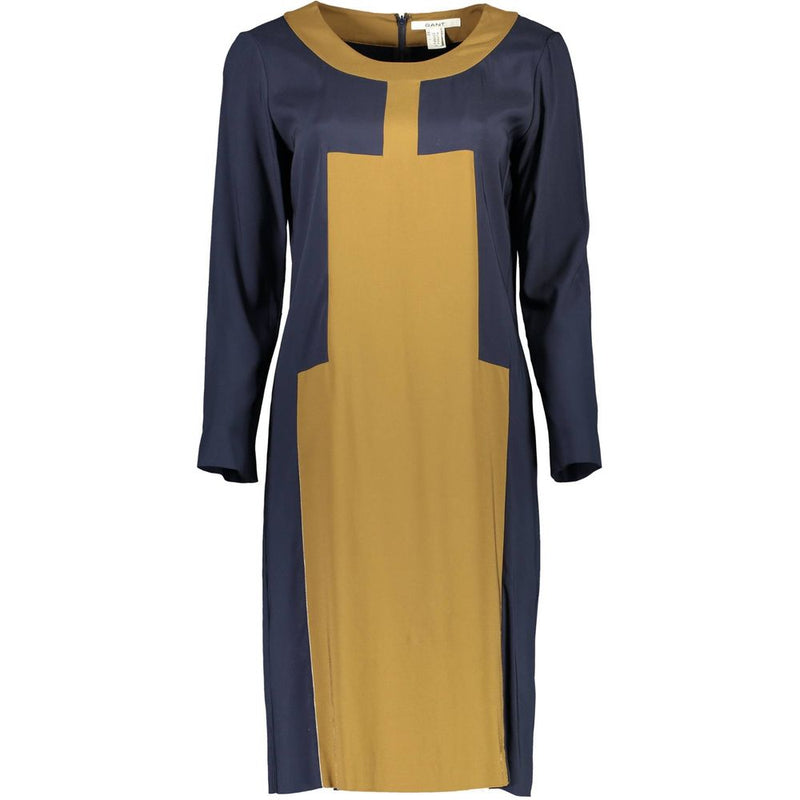 Gant Blue Viscose Women Dress - Chic & Sophisticated Style