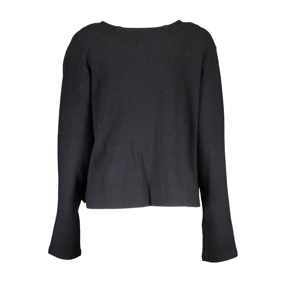 Gant Black Wool Women Cardigan - Timeless Elegance