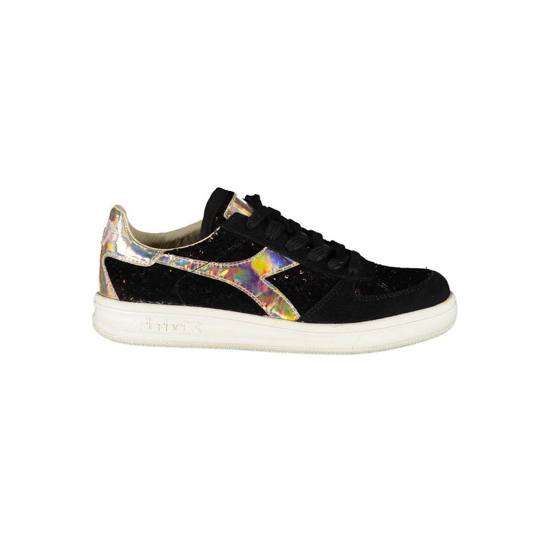 Diadora Black Leather Women Sneaker - Élégance et Confort