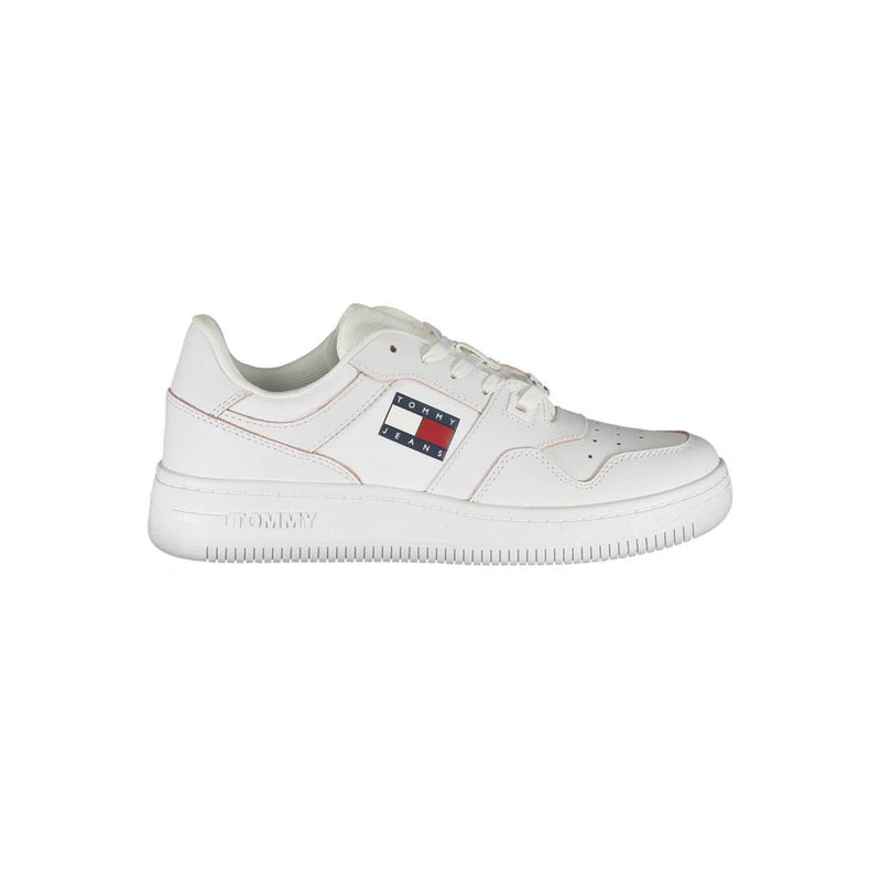 Tommy Hilfiger White Leather Women Sneaker - Eco-Friendly Style