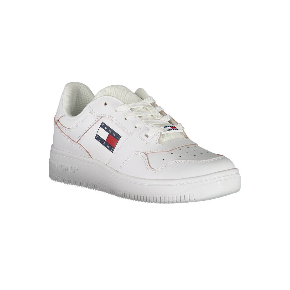 Tommy Hilfiger White Leather Women Sneaker - Eco-Friendly Style
