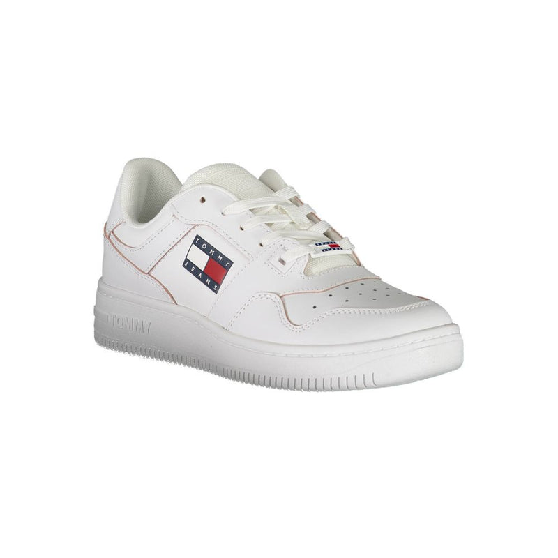 Tommy Hilfiger White Leather Women Sneaker - Eco-Friendly Style