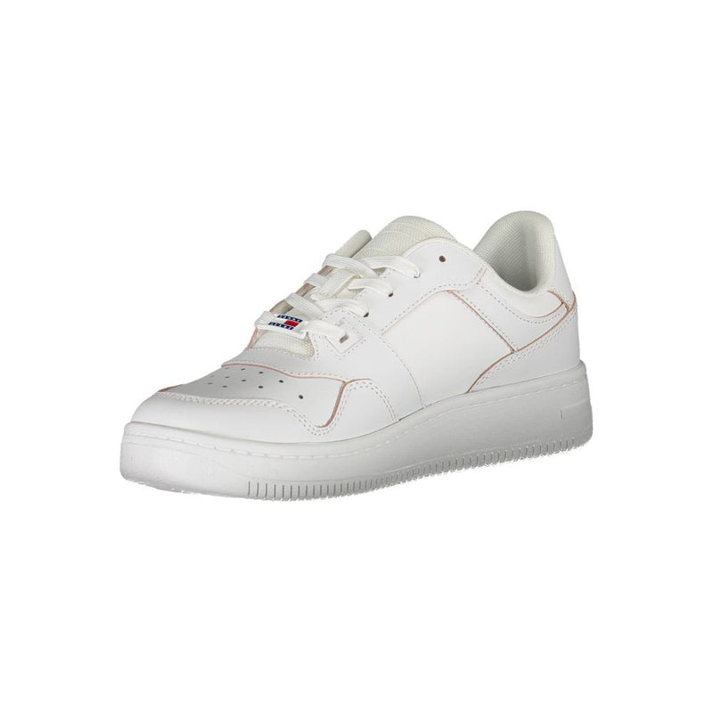 Tommy Hilfiger White Leather Women Sneaker - Eco-Friendly Style